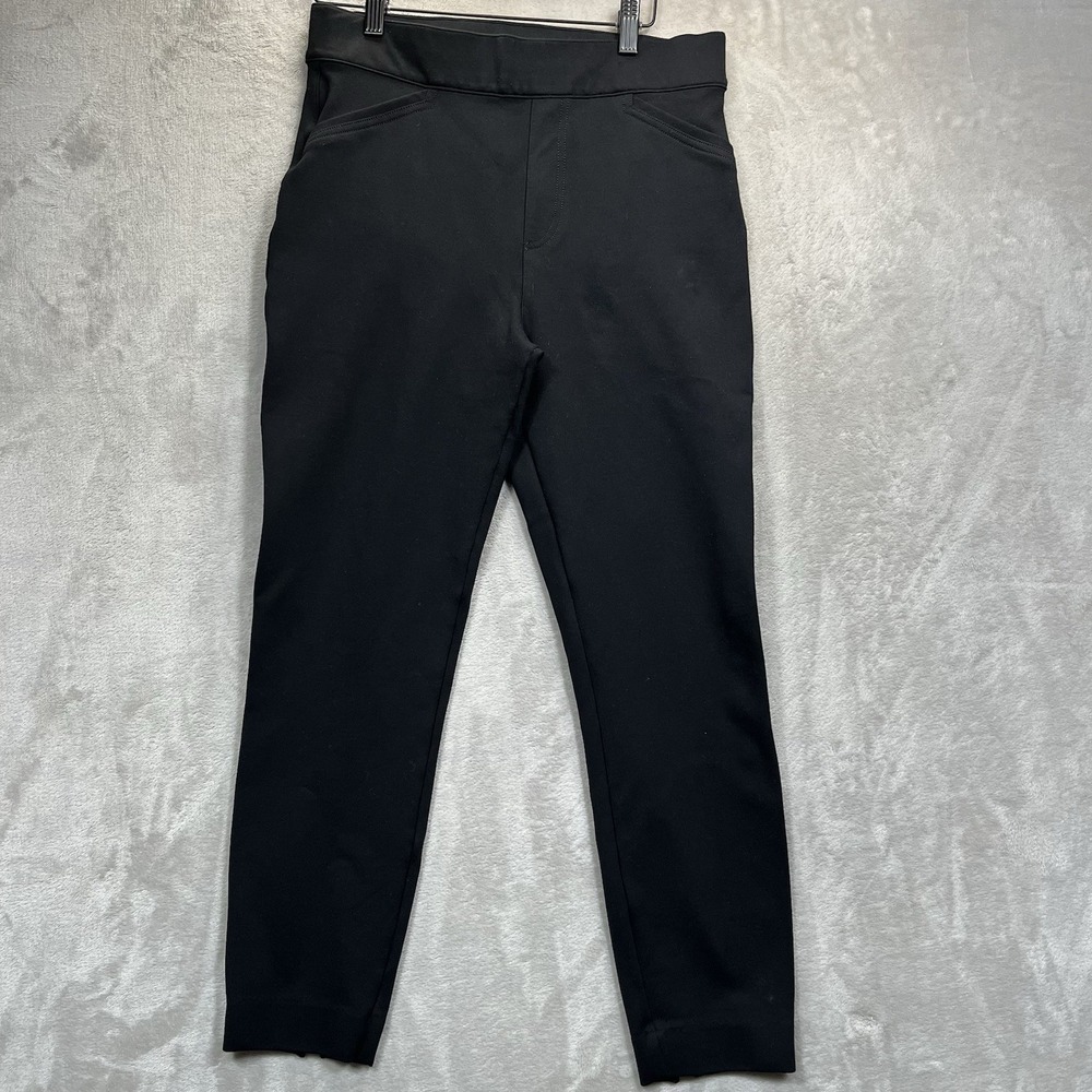 SPANX The Perfect Pant Ankle Backseam Skinny Pants Women's Medium Black Ponte
